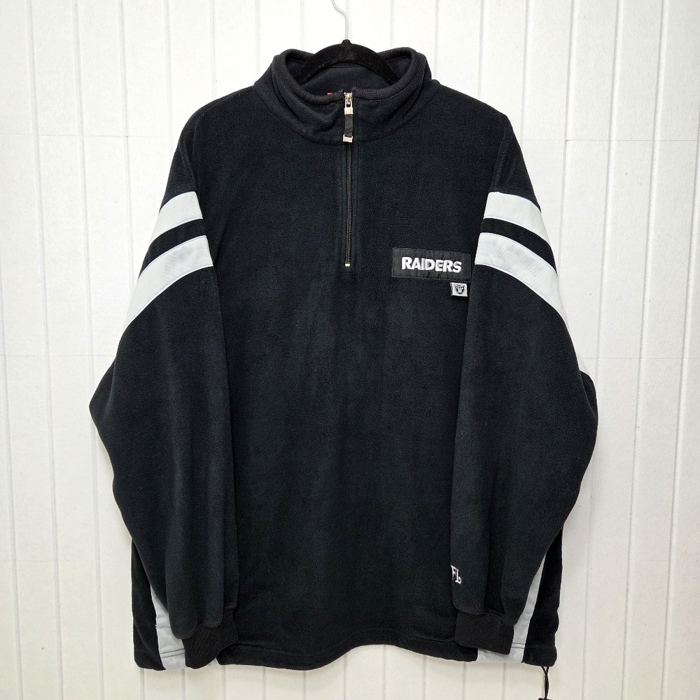 NFL‎ Raiders Black and White Pullover Size XL